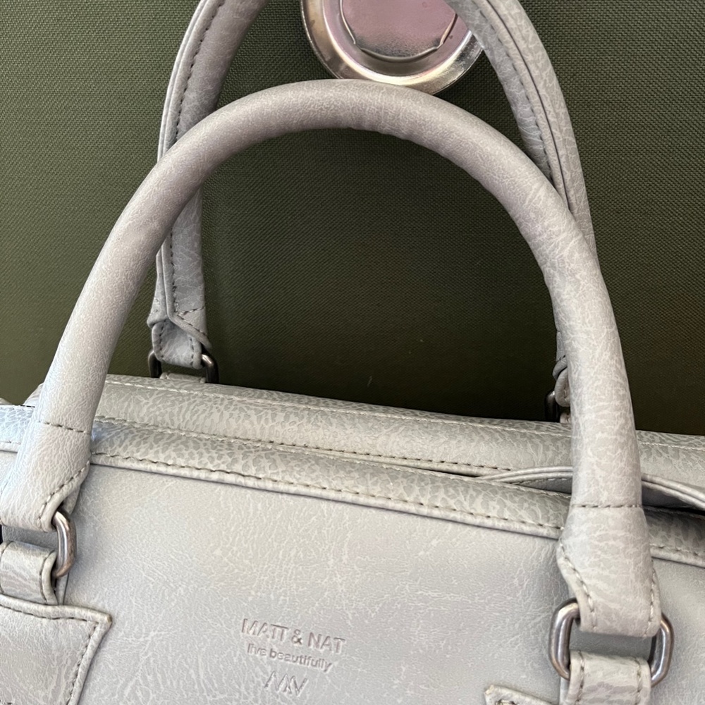 Matt & Nat Malone Doctor Handbag Satchel - Grey - Picture 3 of 16